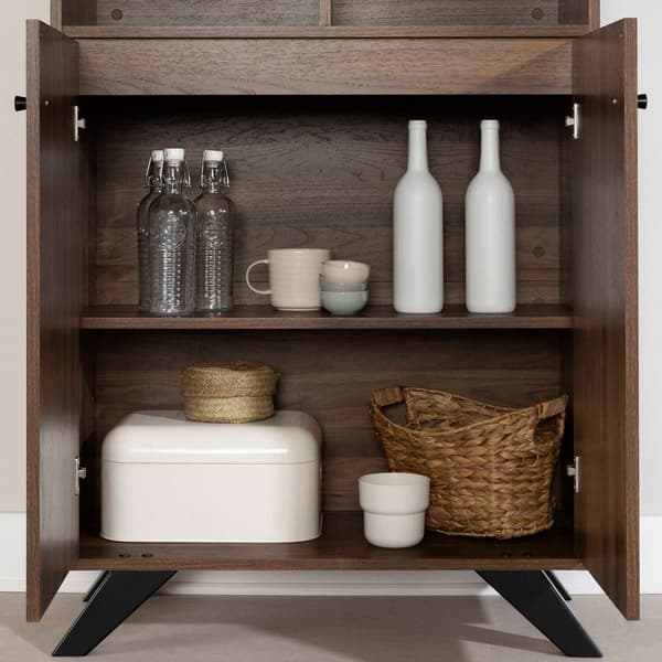 South Shore Flam Natural Walnut Kitchen Buffet