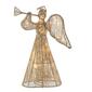 Kurt Adler 20 Light Incandescent Gold Glitter Angel Tree Topper - image 1