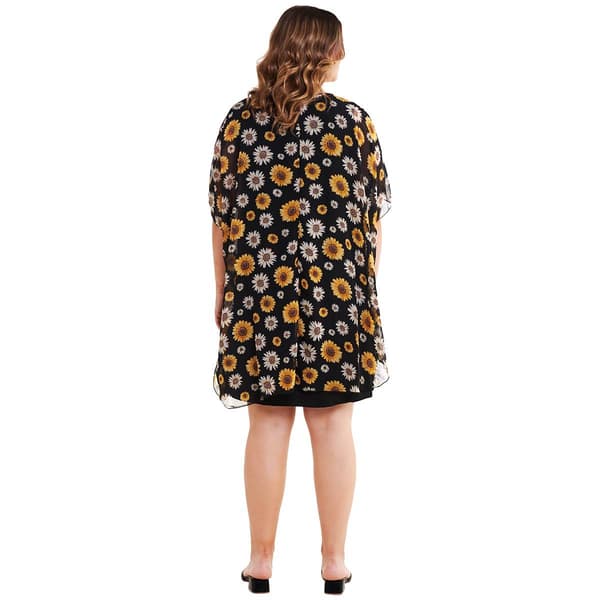Juniors Plus Liberty Love Diana 2pc. Kimono & Dress Set