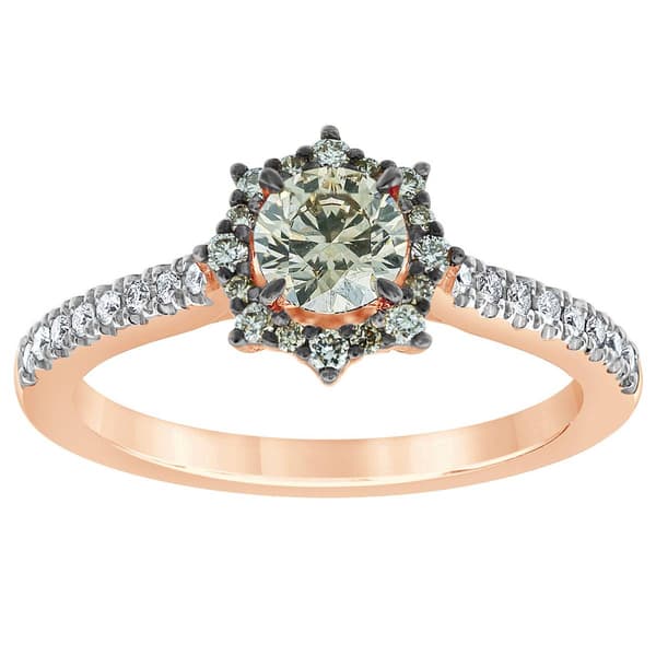 Diamond Classics(tm) Rose Gold 3/4ctw. Diamond Engagement Ring - image 
