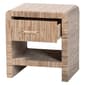 bali & pari Callan Bohemian Woven Natural Grasscloth Nightstand - image 6