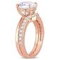 Gemstone Classics&#8482; 10kt. Rose Gold Lab Created Sapphire Ring - image 2