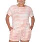 Plus Size White Mark 2pc. Top and Shorts Pajama Set - image 4