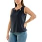 Plus Size Zac & Rachel Sleeveless Solid Cut Out Neck Blouse - image 3