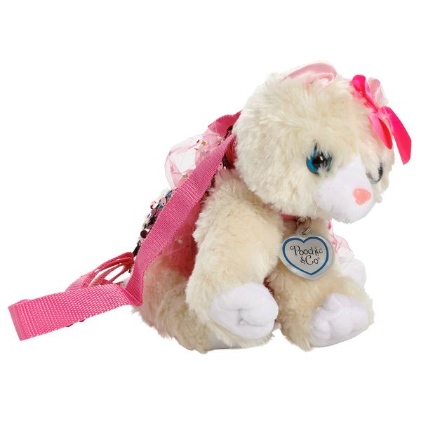 Poochie & Co. Sitting Cat Sequin Star Backpack - image 