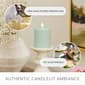 Luminara 3x4.5 Flat Heavy Chalky Linen Flameless Pillar Candle - image 4