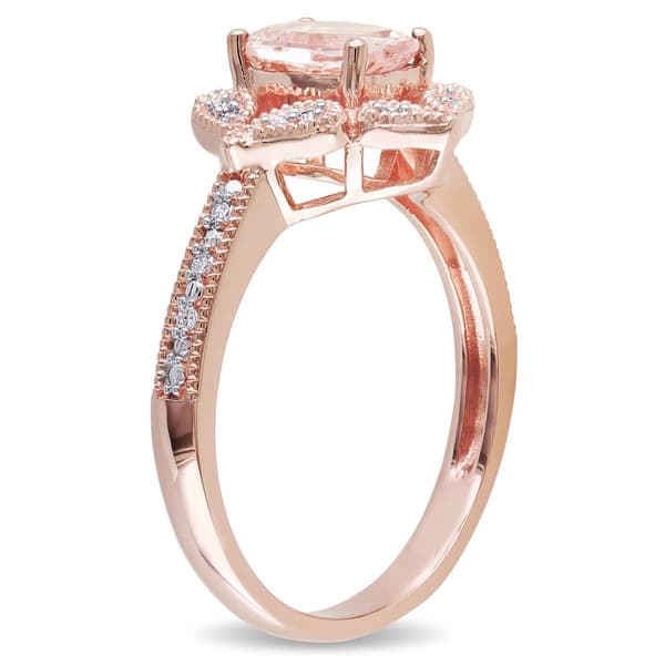 Gemstone Classics&#8482; 10kt. Rose Gold Morganite Vintage Ring