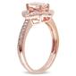 Gemstone Classics&#8482; 10kt. Rose Gold Morganite Vintage Ring - image 3