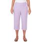 Womens Alfred Dunner Garden Party Pull On Capri Pants - image 1