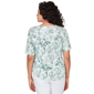 Womens Emaline Verde Grove I Asymmetrical V Neck Floral Blouse - image 2