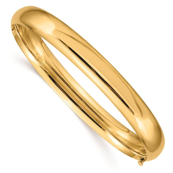 Gold Classics&#40;tm&#41; 14kt. Gold 5/16 Polished Hinged Bangle Bracelet - image 