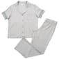 Womens Nicole Miller Short Sleeve Lace Trimmed Pajama Set - image 1