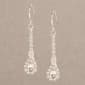 Rosa Rhinestones Silver-Tone Classic Drop Earrings - image 1