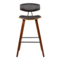 Armen Living Fox 28.5in. Bar Height Faux Leather Modern Barstool - image 2