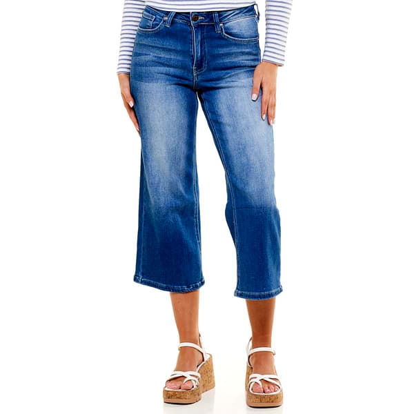 Juniors YMI&#174; Bella Cropped Wide Leg Jeans