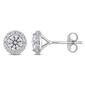 Sterling Silver 1 1/3ctw. Dew Moissanite Stud Earrings - image 1