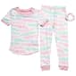 Girls &#40;4-6&#41; True Religion Text Short Sleeve Tight Fit Pajama Set - image 1