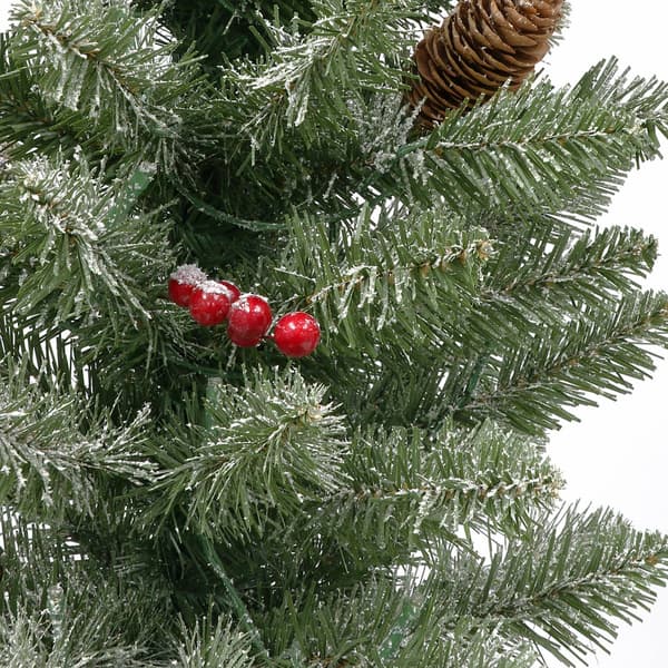 Puleo International 4ft. Pre-Lit Pine Christmas Trees - Set of 2