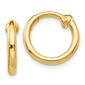Gold Classics&#40;tm&#41; 14k Non-Pierced Gold Hoop Earrings - image 1