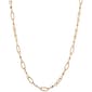 Design Collection Gold-Tone Paperclip Textured Chain Necklace - image 1