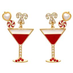Christmas Martini Earrings