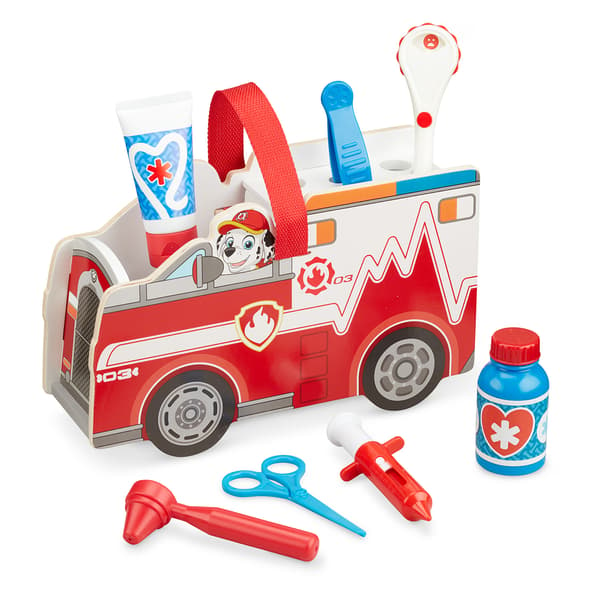 Melissa &amp; Doug® Paw Patrol Marshall Wooden Rescue Caddy