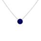 Haus of Brilliance Lab Grown Blue Sapphire Pendant Necklace - image 1