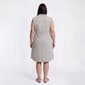 Plus Size Dash Sleeveless Pintuck Solid Shift Dress - image 3