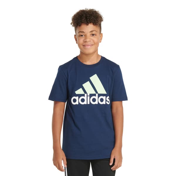 Boys (8-20) adidas® Short Sleeve Two Color Logo Tee