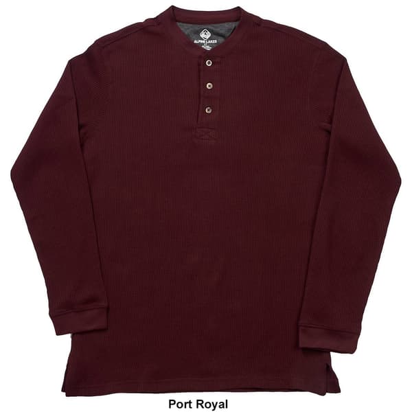 Mens Big &amp; Tall Alpine Lakes Thermal Long Sleeve Henley