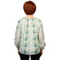 Womens Figueroa & Flower Long Sleeve Clip Dot Floral Blouse - image 2