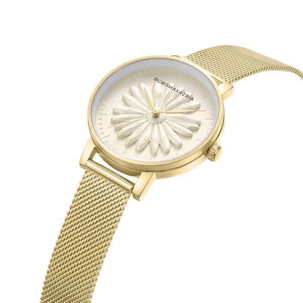 Womens BCBG Maxazria Gold/Champagne Dial Watch-BAWLG0002001