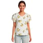 Womens Emily Daniels Double Ruffle Lemon V-Neck Blouse - image 1