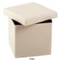 FHE Red Faux Leather Ottoman - image 4