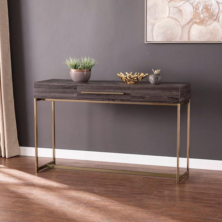 Southern Enterprises Akmonton Long Console Table w/ Storage