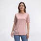 Womens Hasting & Smith Elbow Sleeve Stripe Boat Neck Tee - image 3