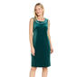 Womens R&M Richards 3/4 Sleeve Beaded Trim Velvet Jacket Dress - image 3