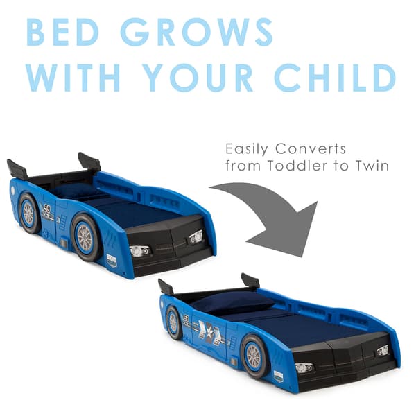 Delta Children Grand Prix Race Car Toddler & Twin Bed