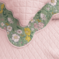 Freshfolds Floral Printed Scalloped Cotton Quilt Set - image 6