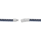 Mens Lynx Blue Ion Plated Stainless Steel Foxtail Chain Bracelet - image 3