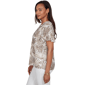 Petites Emaline Verde Grove Ii Printed Short Flare Sleeve Split - image 3