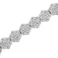 Haus of Brilliance 2.0ctw. 7 Stone Diamond Floral Link Bracelet - image 4