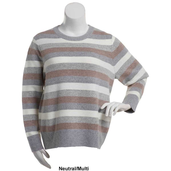 Womens Architect&#174; Long Sleeve Stripe Crew Neck Sweater
