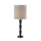 Adesso Amos Table Lamp with Soft Pleated Oatmeal Linen Shade - image 1