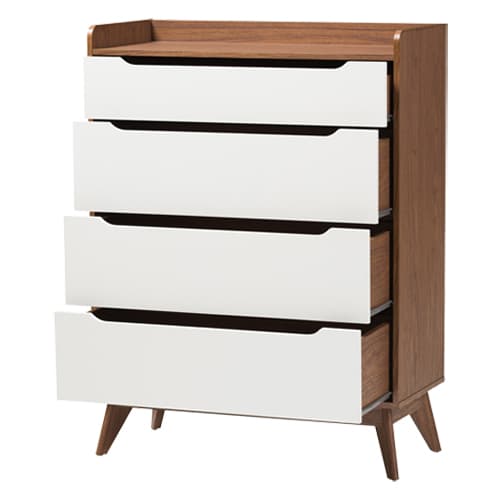 Baxton Studio Brighton 4 Drawer Storage Chest