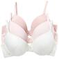 Womens Jessica Simpson 3pk. Lace Micro Demi Bra JS38050 - image 1
