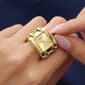 Womens Guess Gold-Tone Sunray Dial Ring Watch - GW1025L2 - image 5