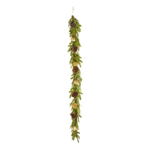 National Tree Christmas Bells 6ft. Artificial Christmas Garland