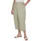 Plus Size Hearts of Palm Bloom Service Solid Fine Twill Pants - image 3