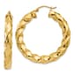 Gold Classics(tm) 39mm Gold Twist Hoop Earrings - image 1